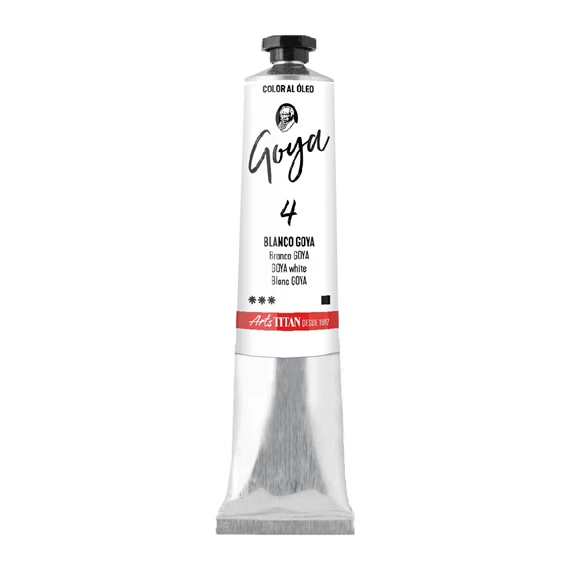 Oil Colour tube 60 ml GOYA white N° 4 - PackshotFront