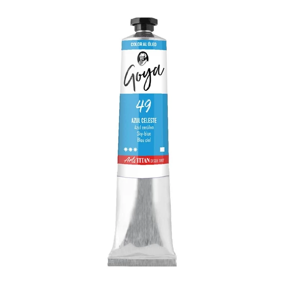 Oil Colour tube 60 ml Sky-blue N° 49 - PackshotFront