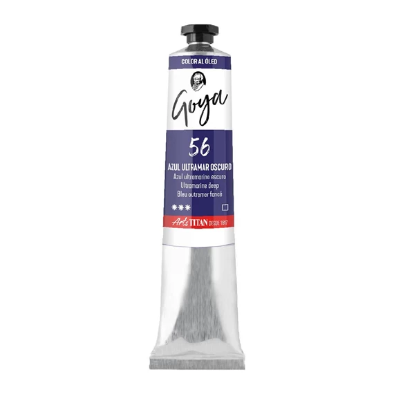 Oil Colour tube 60 ml Ultramarine deep N° 56 - PackshotFront