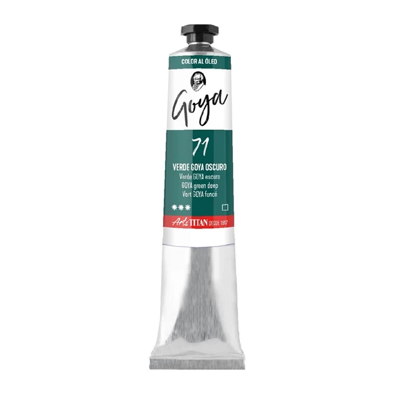 Colores al óleo tubo 200 ml Verde GOYA oscuro N° 71 - PackshotFront