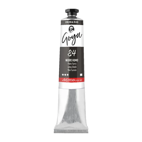 Oil Colour tube 60 ml Lamp black N° 84 - PackshotFront