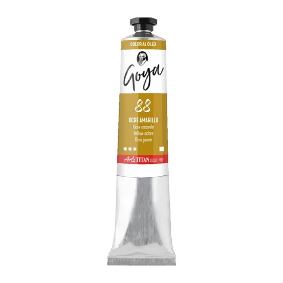Oil Colour tube 200 ml Yellow ochre N° 88 - PackshotFront