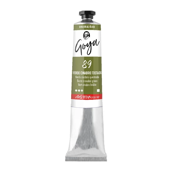 Colores al óleo tubo 20 ml Verde cinabrio tostado N° 89 - PackshotFront