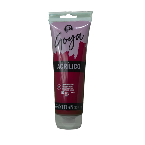 Acrylic Colour tube 230 ml Madder carmine hue N° 15 - PackshotFront