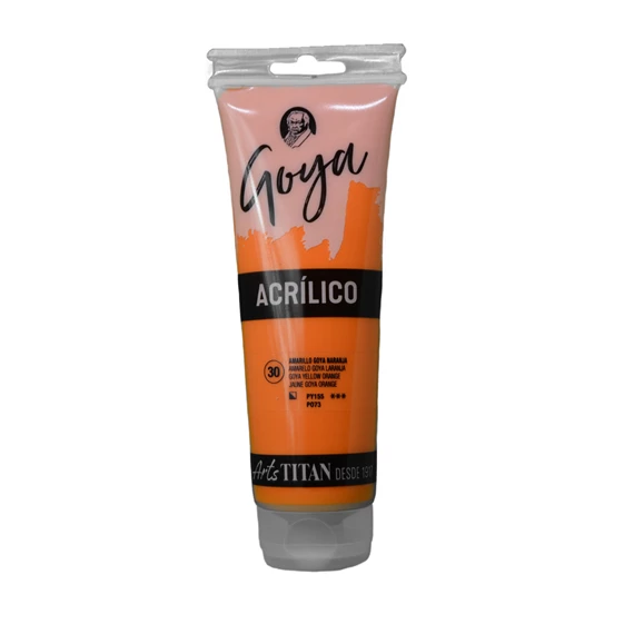 Colores acrílicos tubo 230 ml Amarillo GOYA naranja N° 30 - PackshotFront