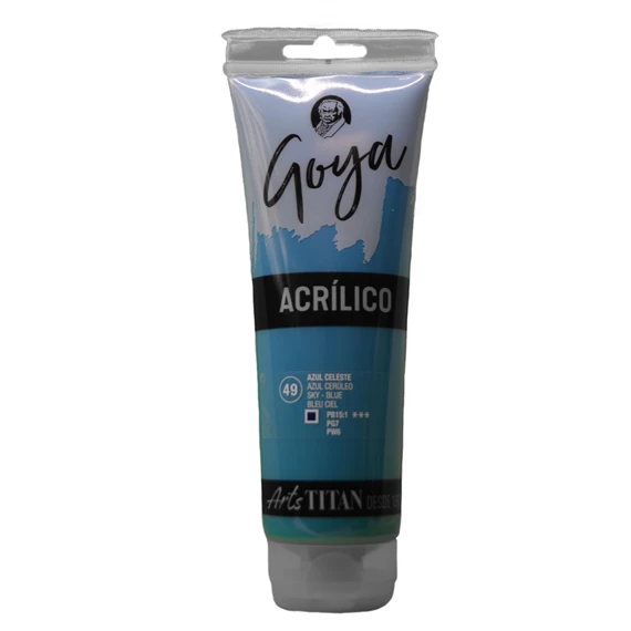 Colores acrílicos tubo 230 ml Azul celeste N° 49 - PackshotFront