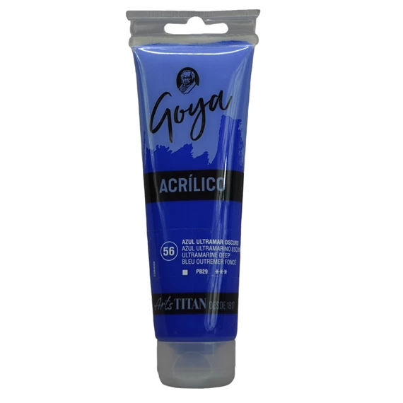 Acrylic Colour tube 125 ml Ultramarine deep N° 56 - PackshotFront
