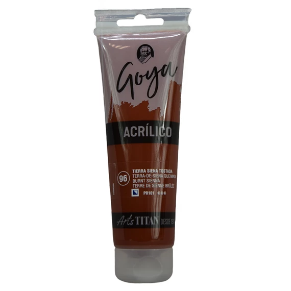 Acrylic Colour tube 125 ml Burnt sienna N° 96 - PackshotFront