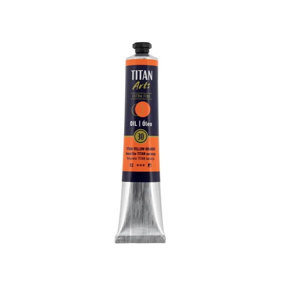 Oil Colour Extra Fine tube 60 ml TITAN yellow orange N° 30 - PackshotFront