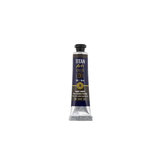 Oil Colour Extra Fine tube 20 ml Burnt umber N° 78 - PackshotFront