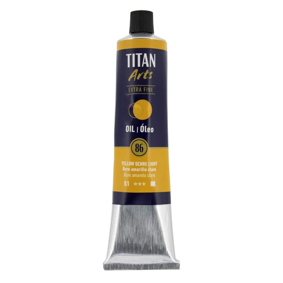 Oil Colour Extra Fine tube 200 ml Yellow ochre light N° 86 - PackshotFront